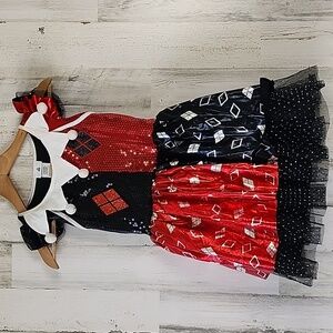 DC Batman Harley Quinn tutu dress sequins Halloween costume Size Medium